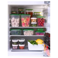 Набір харчових контейнерів IKEA PRUTA 17 шт. прозорий зелений (601.496.73)