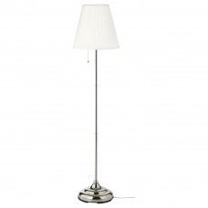 Светильник напольный IKEA ARSTID никелированный белый (601.638.62)