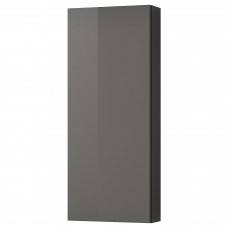 Навесной шкаф IKEA GODMORGON глянцевый серый 40x14x96 см (601.649.13)