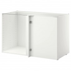 Каркас кутової підлогової шафи IKEA METOD білий 128x68x80 см (602.055.17)