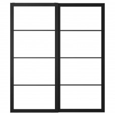 Пара рам для розсувних дверей IKEA PAX чорний 200x236 см (602.502.70)