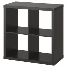 Стелаж IKEA KALLAX чорно-коричневий 77x77 см (602.758.12)