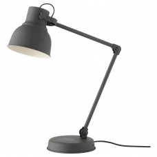 Настільна лампа з бездротовою зарядкою IKEA HEKTAR темно-сірий (603.234.36)