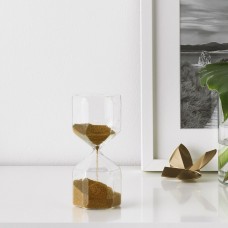 Декоративные песочные часы IKEA TILLSYN прозрачное стекло 16 см (603.486.20)