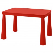 Дитячий стіл IKEA MAMMUT червоний 77x55 см (603.651.67)