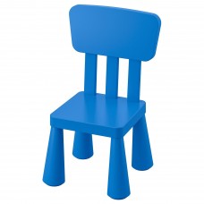 Дитячий стілець IKEA MAMMUT синій (603.653.46)