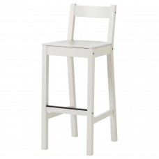 Барний стілець IKEA NORDVIKEN білий 75 см (603.691.13)