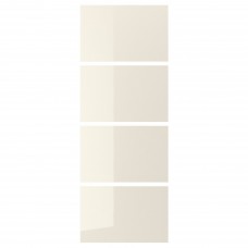 4 панели для рамы раздвижной двери IKEA HOKKSUND светло-бежевый глянцевый 75x201 см (603.738.03)