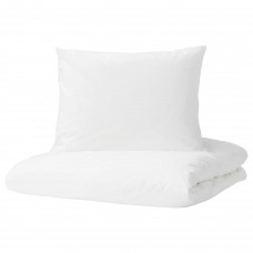 Комплект постельного белья IKEA DVALA белый 150x200/50x60 см (603.779.76)