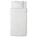 Комплект постільної білизни IKEA DVALA білий 150x200/50x60 см (603.779.76)