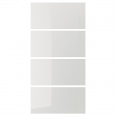 4 панели для рамы раздвижной двери IKEA HOKKSUND светло-серый 100x201 см (603.823.41)