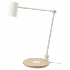 Настільна лампа з бездротовою зарядкою IKEA RIGGAD білий (603.856.36)