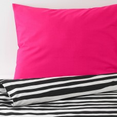 Комплект постельного белья IKEA URSKOG зебра в полоску 150x200/50x60 см (603.938.82)