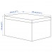 Коробка з кришкою IKEA TJENA чорний 18x25x15 см (603.954.85)