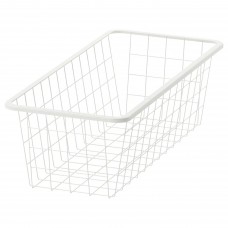 Дротяний кошик IKEA JONAXEL білий 25x51x15 см (604.199.62)