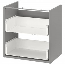Підлогова шафа для раковини IKEA ENHET сірий 60x40x60 см (604.405.10)