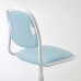 Дитяче офісне крісло IKEA ORFJALL білий синьо-зелений (604.417.79)
