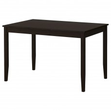 Стіл IKEA LERHAMN чорно-коричневий 118x74 см (604.443.01)