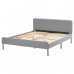 Каркас кровати с обивкой IKEA SLATTUM светло-серый 160x200 см (604.463.76)