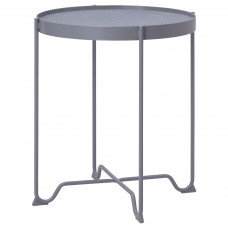Садовый приставной столик IKEA KROKHOLMEN серый 50 см (604.554.03)