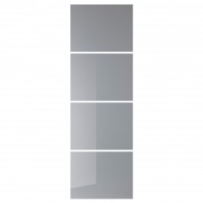 4 панелі для рами розсувних дверей IKEA BJORNOYA сірий 75x236 см (604.807.56)