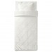 Комплект постільної білизни IKEA TRUBBTAG білий 150x200/50x60 см (604.821.14)