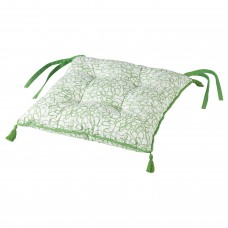 Подушка на стілець IKEA INBJUDEN білий зелений 40x40x6.0 см (604.919.67)