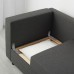 Диван-ліжко з сховком IKEA BYGGET темно-сірий (605.030.84)