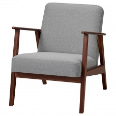 Кресло IKEA EKENASET серый (605.035.45)