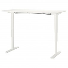 Письменный стол-трансформер IKEA BEKANT белый 160x80 см (690.225.37)