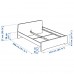 Каркас ліжка IKEA ASKVOLL білий ламелі LUROY 160x200 см (690.304.72)