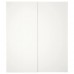 Пара розсувних дверей IKEA HASVIK білий 200x236 см (691.779.92)