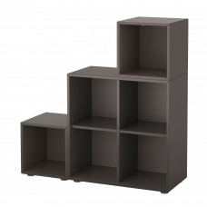 Комбінація шаф на ніжках IKEA EKET темно-сірий 105x35x107 см (691.908.61)