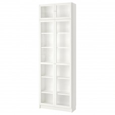 Стеллаж для книг IKEA BILLY / OXBERG белый 80x30x237 см (692.177.14)