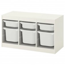 Комбінація стелажу IKEA TROFAST білий білий 99x44x56 см (692.284.73)