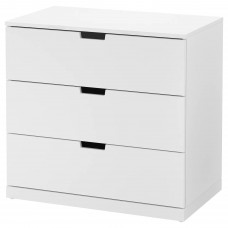 Комод з 3 шухлядами IKEA NORDLI білий 80x76 см (692.394.95)