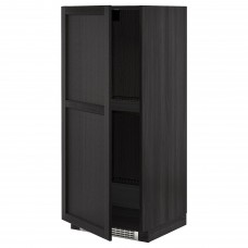 Модуль кухонної шафи IKEA METOD чорний чорний 60x60x140 см (692.607.45)