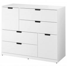 Комод з 6 шухлядами IKEA NORDLI білий 120x99 см (692.766.33)