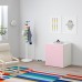 Шафка для іграшок на коліщатках IKEA STUVA / FRITIDS білий світло-рожевий 60x50x64 см (692.796.03)