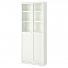 Книжкова шафа IKEA BILLY білий 80x30x202 см (692.817.76)