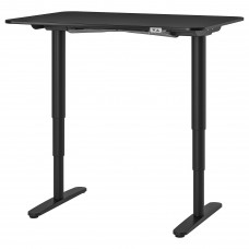 Письмовий стіл-трансформер IKEA BEKANT чорний 120x80 см (692.822.19)