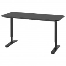 Письмовий стіл IKEA BEKANT чорний чорний 140x60 см (692.826.29)
