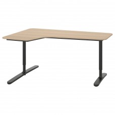 Кутовий лівобічний письмовий стіл IKEA BEKANT 160x110 см (692.828.08)