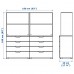 Комбинация мебели IKEA GALANT белый 160x160 см (692.850.67)