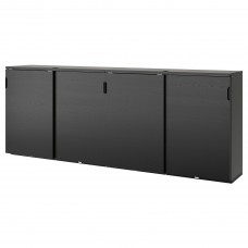 Комбінація шаф та стелажів IKEA GALANT чорний 320x120 см (692.856.18)