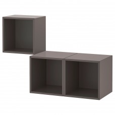 Комбінація настінних шаф IKEA EKET темно-сірий 105x35x70 см (692.863.40)