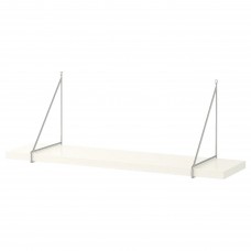 Полиця навісна IKEA BERGSHULT / PERSHULT білий хромований 80x20 см (692.907.28)