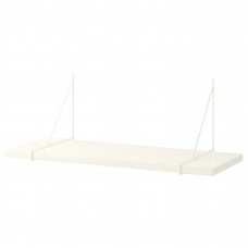 Полиця навісна IKEA BERGSHULT / PERSHULT білий білий 80x30 см (692.907.47)