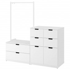 Комод з 8 шухлядами IKEA NORDLI білий 160x169 см (692.953.49)