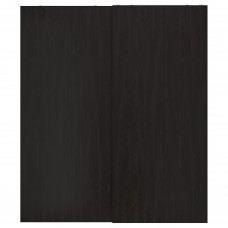 Пара розсувних дверей IKEA HASVIK чорно-коричневий 200x236 см (692.973.86)
